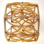 10.00CT ESTATE DIAMOND BANGLE CUFF BRACELET 18K ROSE GOLD MICRO PAVE GORGEOUS !