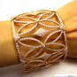 10.00CT ESTATE DIAMOND BANGLE CUFF BRACELET 18K ROSE GOLD MICRO PAVE GORGEOUS !