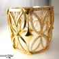 10.00CT ESTATE DIAMOND BANGLE CUFF BRACELET 18K ROSE GOLD MICRO PAVE GORGEOUS !