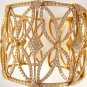 10.00CT ESTATE DIAMOND BANGLE CUFF BRACELET 18K ROSE GOLD MICRO PAVE GORGEOUS !