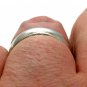5 MM SOLID PLATINUM PLAIN WEDDING BAND RING in SIZE 7 COMFORT FIT HIGH POLISH