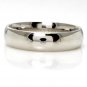 5 MM SOLID PLATINUM PLAIN WEDDING BAND RING in SIZE 7 COMFORT FIT HIGH POLISH