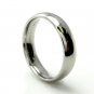 5 MM SOLID PLATINUM PLAIN WEDDING BAND RING in SIZE 7 COMFORT FIT HIGH POLISH
