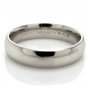 5 MM SOLID PLATINUM PLAIN WEDDING BAND RING in SIZE 7 COMFORT FIT HIGH POLISH