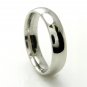 5 MM SOLID PLATINUM PLAIN WEDDING BAND RING in SIZE 7 COMFORT FIT HIGH POLISH
