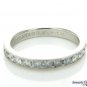 0.50CT PLATINUM ROUND CUT DIAMOND WEDDING ANNIVERSARY BAND RING COMFORT FIT