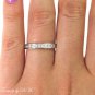 0.33CT ROUND DIAMOND WEDDING ANNIVERSARY BAND RING SOLID PLATINUM