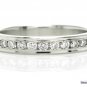 0.33CT ROUND DIAMOND WEDDING ANNIVERSARY BAND RING SOLID PLATINUM