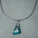 Silver .950 Crisocola Turquoise Pendant