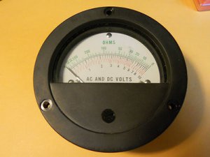 D.V.S. Inc. OHMS  Panel Meter AC and DC Volts
