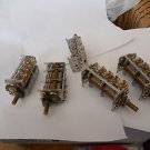 Lot 5 air capacitors 3 section ECV - 5AR34 X25G