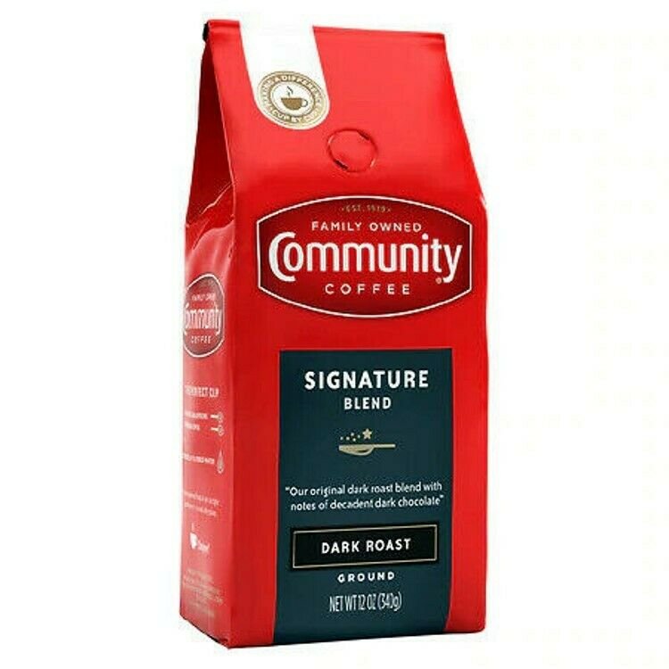 Community Coffee Signature Blend Dark Roast Coffee 20 oz FREE SHIPPING