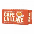 Cafe La Llave Decaf Espresso Dark Roast Ground Coffee 8.8 Oz Vacuum Sealed
