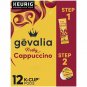 Gevalia Cappuccino K Cup Espresso Coffee Pods & Cappuccino Froth Packets, 12 ct