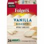 Folgers Vanilla Biscotti Ground Medium Roast Keurig Coffee Pods, 24 Ct