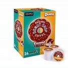 THE ORIGINAL DONUT SHOP COFFEE DUOS 24 K-CUP PODS DUOS COCONUT & MOCHA