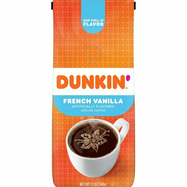 Dunkin' French Vanilla Flavored Coffee, 20 Ounces