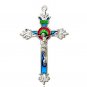 Holy Cross Crucifix Amulet  Colorful Enamel Pendant FREE SHIPPING
