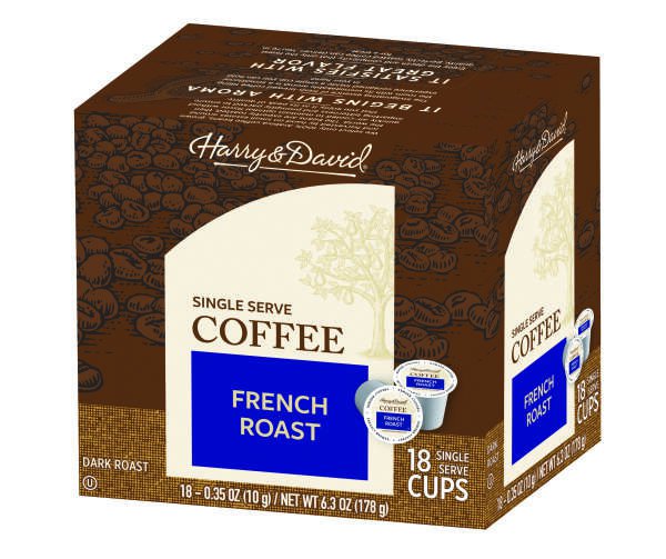 HARRY AND DAVID 18-PACK SINGLE SERVE BREW CUPS French Roast
