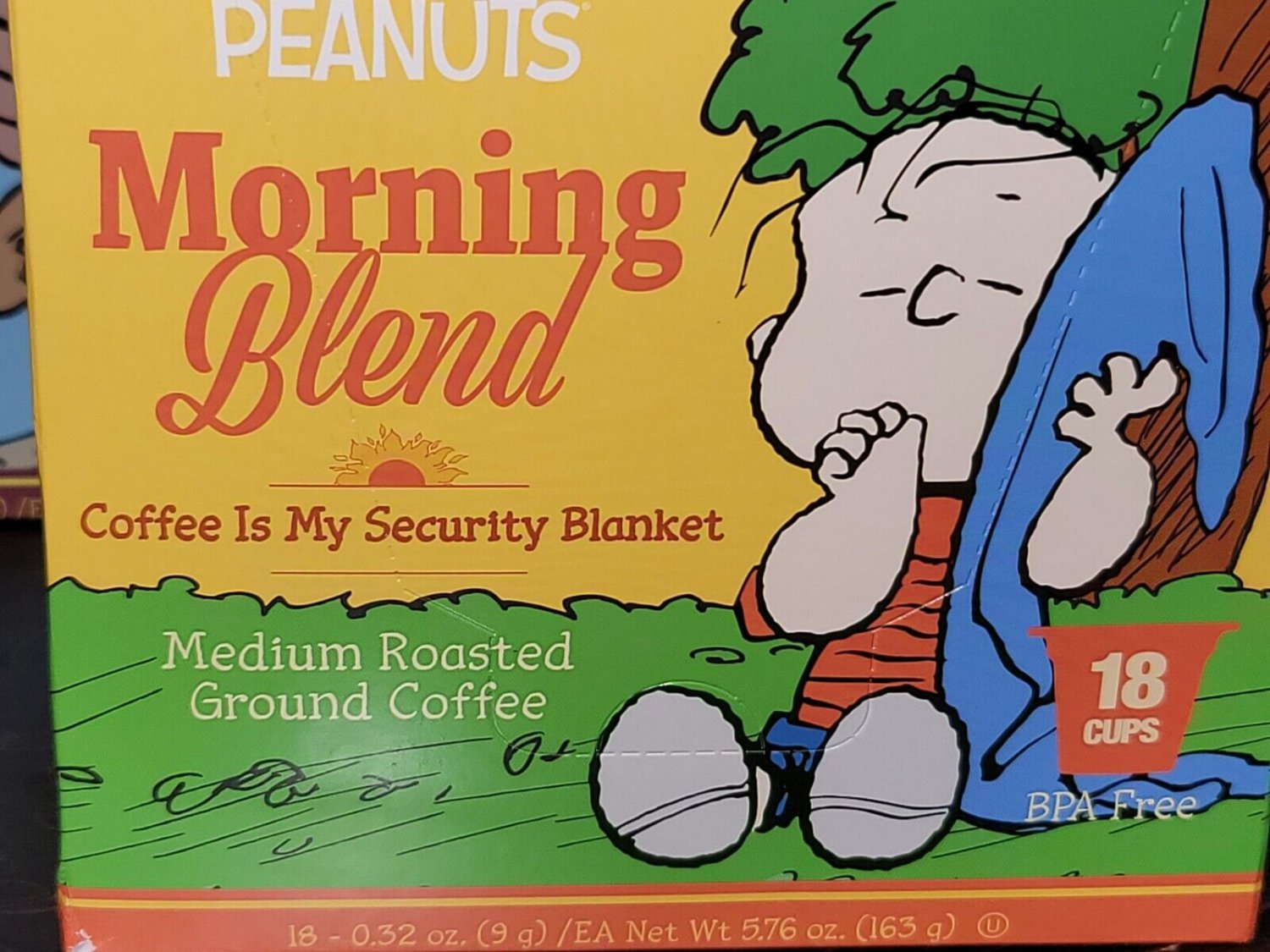 Peanuts Morning Blend & Salted Caramel Medium Roast K-Cup 18 count (2 Boxes) FREE SHIPPING