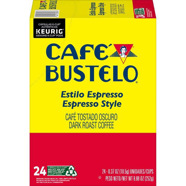 CAFÃ� BUSTELO ESPRESSO STYLE DARK ROAST KEURIG COFFEE PODS, 24 CT