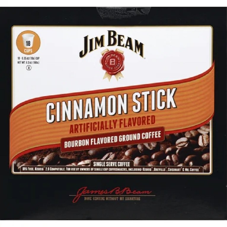 Jim Beam 18 Pack Single Serve Brew Cups Cinnamon Stick Flavor