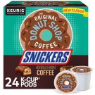 The Original Donut Shop Snickers Coffee, Keurig Single Serve K-Cup Pods, Flavored Coffee, 24 Count
