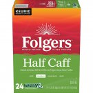 Folgers 1/2 Caff Coffee, Half Caffeine Coffee, 24 Keurig K-Cup Pods