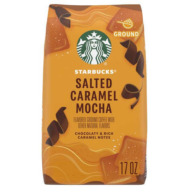 Starbucks Salted Caramel Mocha, Ground Flavored Coffee, 100% Arabica, Naturally Flavored, 17 oz