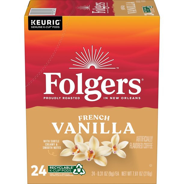Folgers Vanilla Biscotti Coffee K-Cups 24 ct