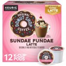 The Original Donut Shop, Sundae Fundae One Step Latte K-Cup Coffee Pods, 12 ct