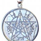 Sterling Silver Solomon's Seal Tetragrammaton Pendant Amulet
