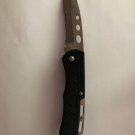 Black Folding Knife 440 Steel Blade