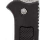 Black Folding Pocket Knife 440 Steel Blade