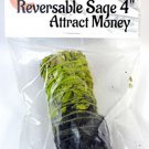 Attract Money Reversible smudge stick 4 inch