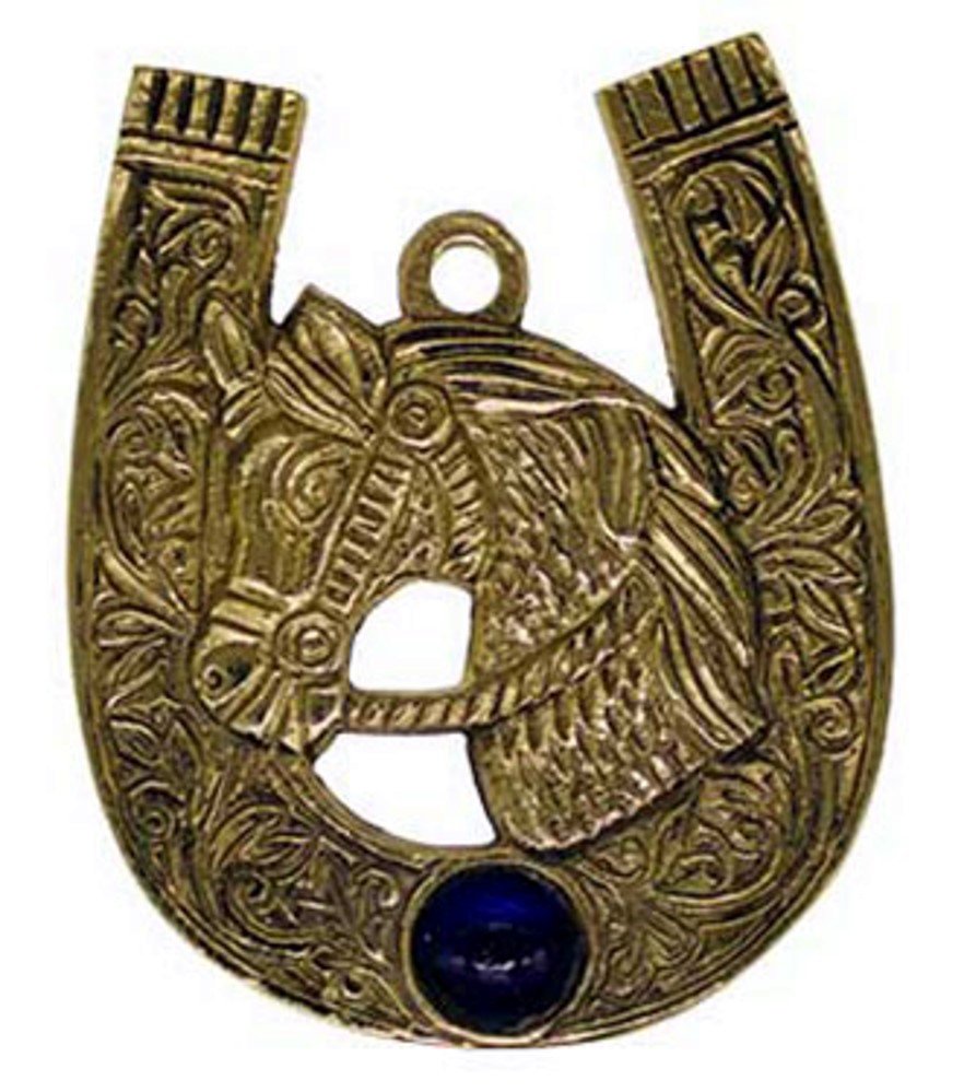 Horse Shoe brass wall hanging 3 1/4" x 4"