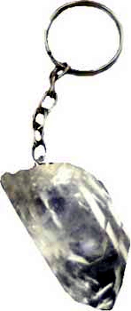 Clear Quartz keychain