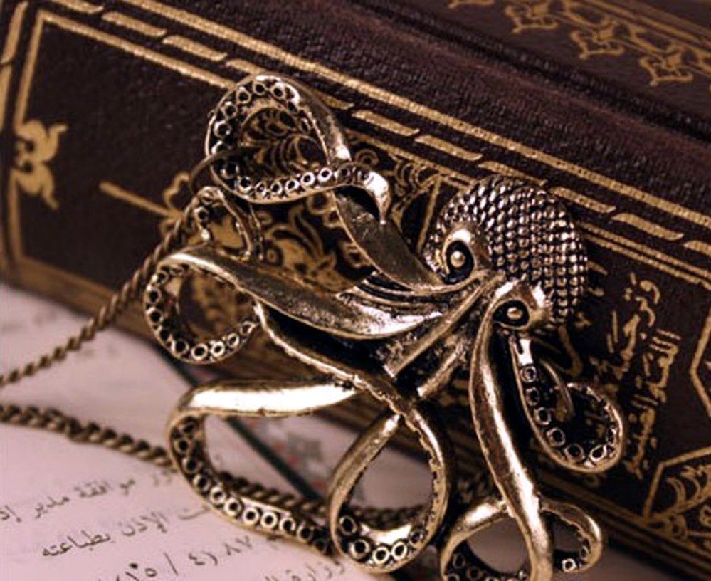 Kraken Octopus Cthulhu Necklace Pendant