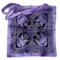 Celtic King Purple Tie Dye Shoulder Tote Bag Large 18" x 18"