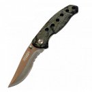Defender Xtreme Green Camo Folding Pocket Knife