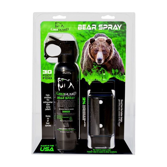 GrizGuard Bear Spray Ensures a safe and quick escape 30 ft. Range