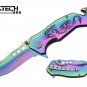 Rainbow Dragon Titanium Rescue Knife 8 inch