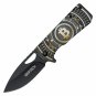 Bitcoin Pocket Knife Black Blade 6.25 inches