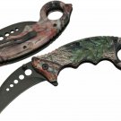 Camo Hunter Karambit Folding Knife