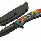 Come And Take Em Skull Reaper Pocket Knife