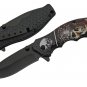 Black Blade Pirate Skull Pocket Knife