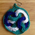 Tri- Color Circle Earrings