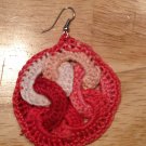 Tri Color Peach Earrings