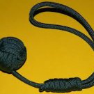 Grey 12" 550 Paracord Monkey Fist- 3/4" Steel Ball Bearing USA made!! F