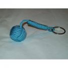 Blue 6" 550 Paracord Monkey Fist- 3/4" Steel Ball Bearing USA made F